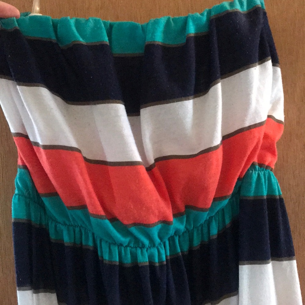 Strapless maxi